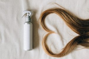 Woman's hair in the shape of a heart